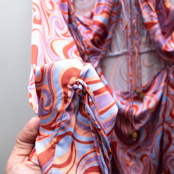 Revolve Song of Style Swirl Cut Out Mini Dress "Coraline" - Picture 6 of 10